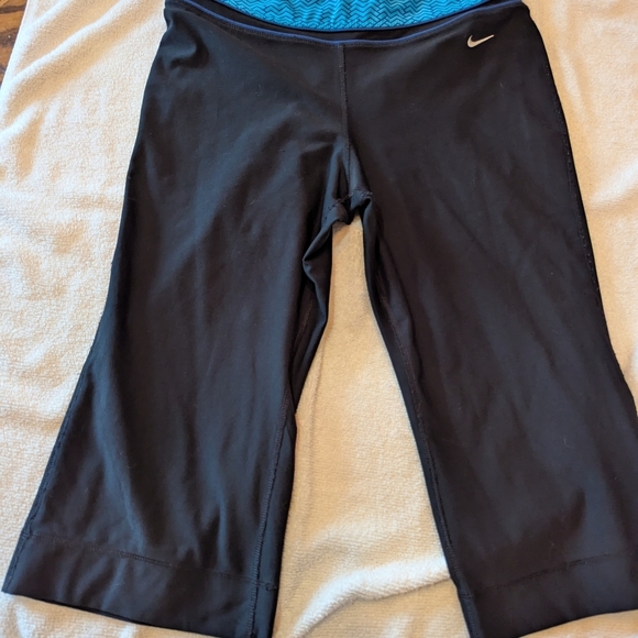 Nike Blue and Black Track Pants - Picture 4 of 5